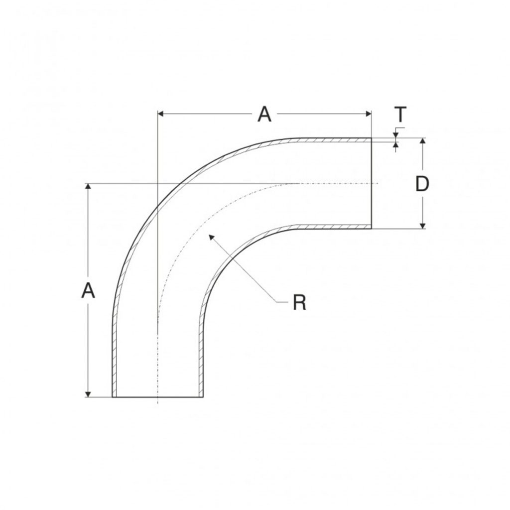 Curva In Acciaio Inox AISI 304 90° Per Tubo - Misura 42,4x2 Mm, Modello Raggiato, Per Corrimano - Foto 6