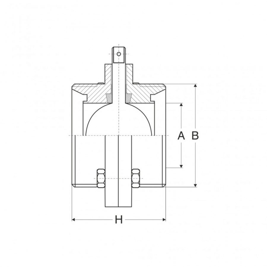 Valvola A Farfalla F F Din Molino Inox